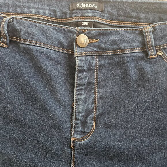 Dark Wash western spandex stretchy denim jeans 20 - Picture 5 of 5